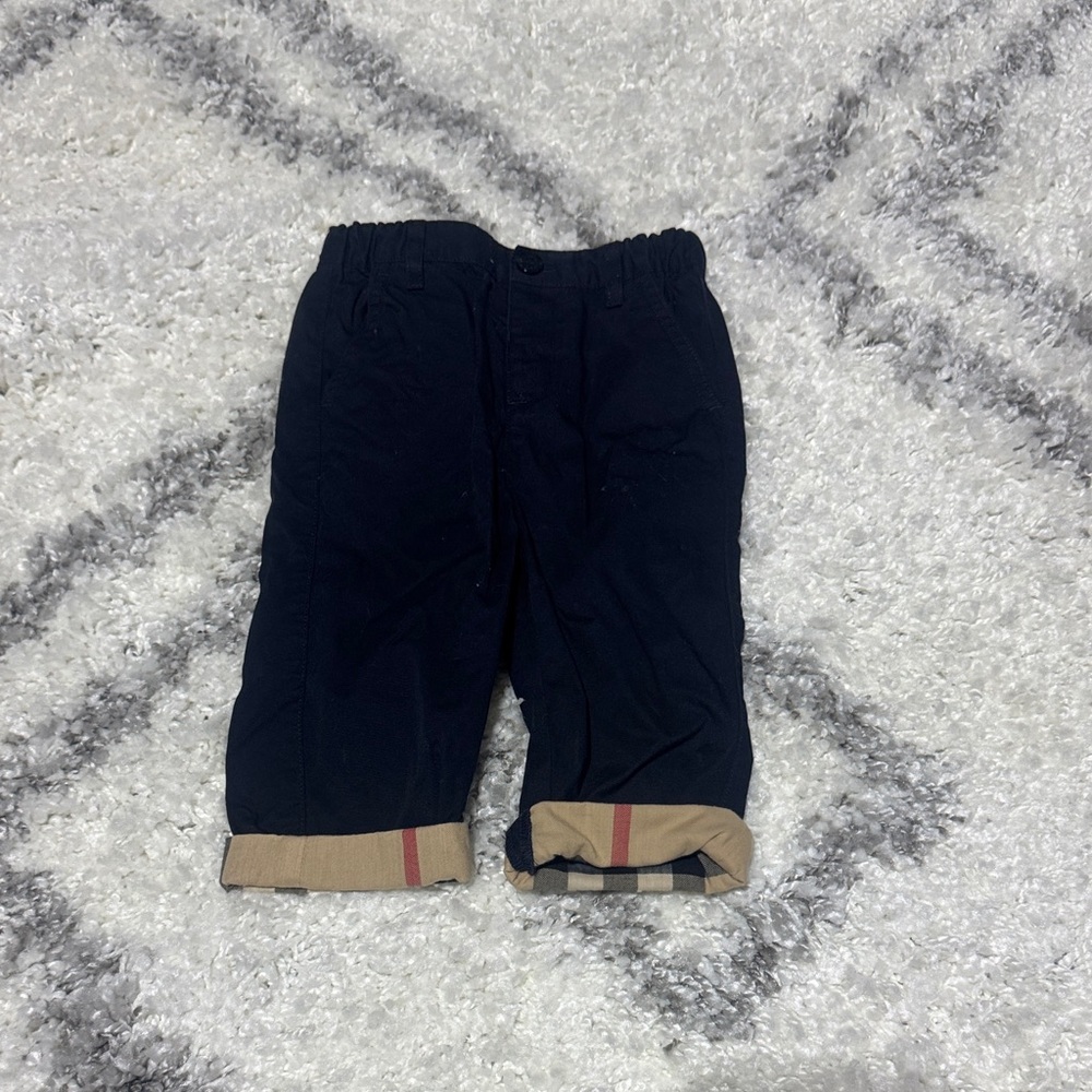 Kids Burberry Navy and Tan Bottoms